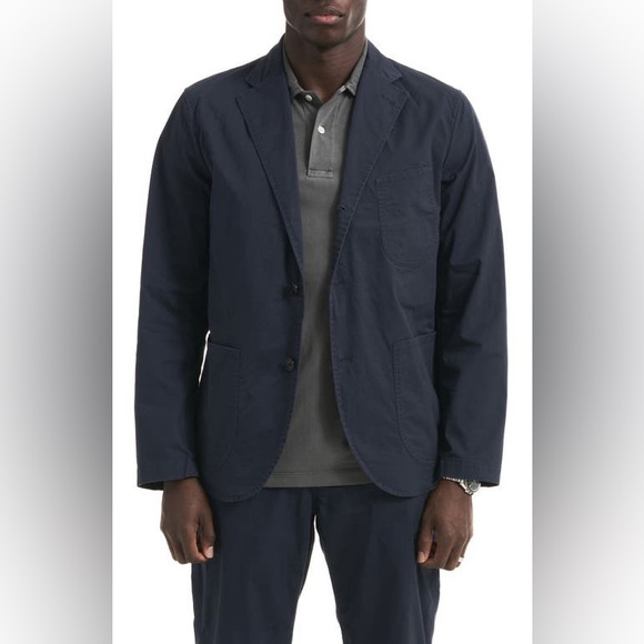 Buck Mason Other - Buck Mason | Carry-On Stretch Cotton Blazer Mariner Navy Small Business Casual